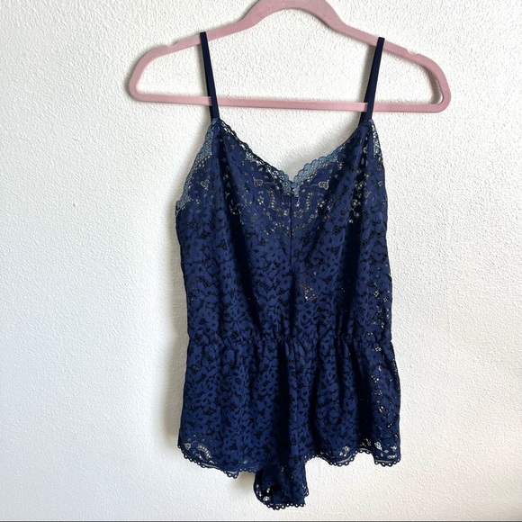 Victoria’s Secret / Blue Lace Romper - Picture 4 of 8